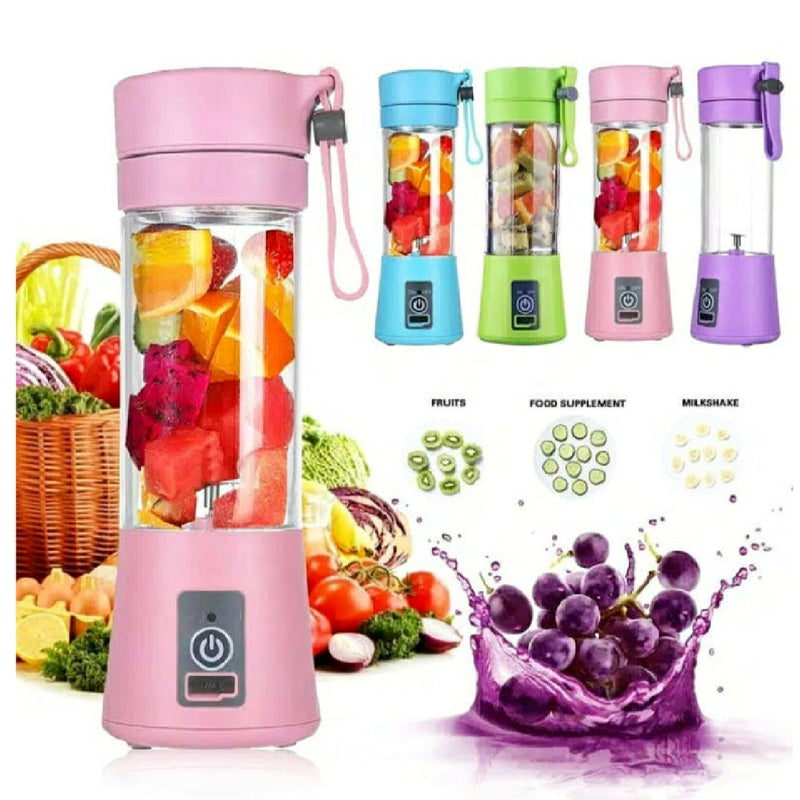 Portable Blender With USB Rechargeable Mini Kitchen Fruit Juice Mixer Home Simple Portable Electric Mini Juicer
